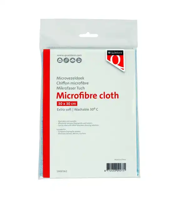 MICROVEZELDOEK QUANTORE 30X30CM BLAUW