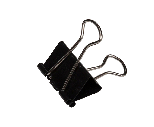 PAPIERKLEM MAUL FOLDBACK 25MM ZWART