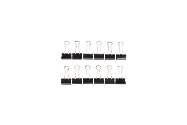 PAPIERKLEM MAUL FOLDBACK 215 19MM ZWART