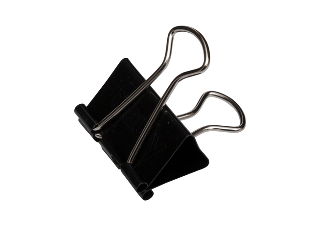 PAPIERKLEM MAUL FOLDBACK 215 13MM ZWART