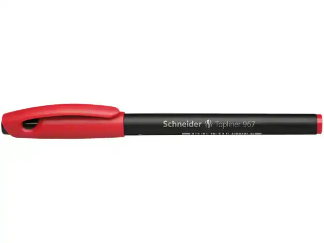 FINELINER SCHNEIDER 967 0.4MM ROOD