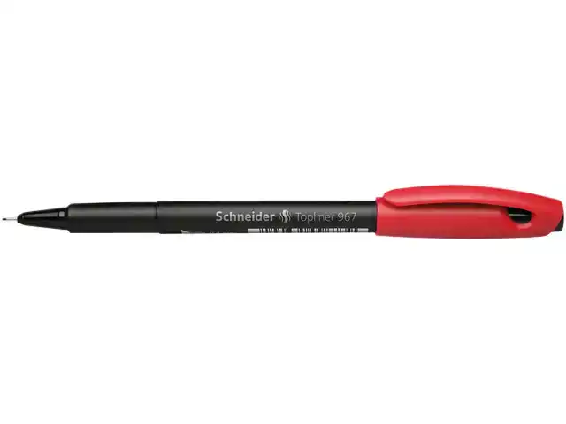 FINELINER SCHNEIDER 967 0.4MM ROOD