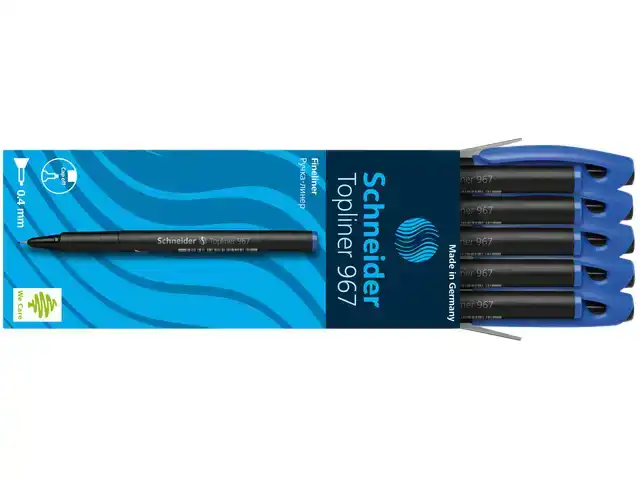 FINELINER SCHNEIDER 967 0.4MM BLAUW