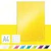NOTITIEBOEK LEITZ WOW A4 LIJN 80V GEEL