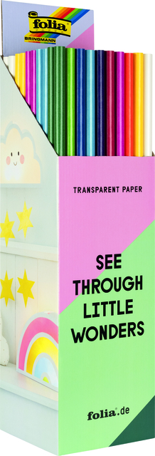 TRANSPARANT PAPIER FOLIA 70X100CM 42GR