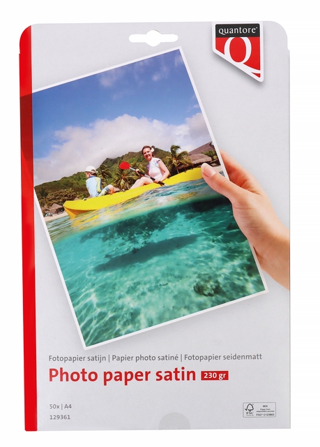 FOTOPAPIER QUANTORE A4 SATIJN 50VEL