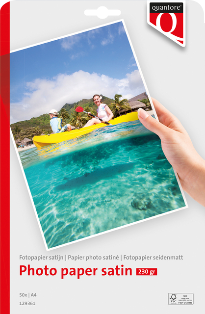 FOTOPAPIER QUANTORE A4 SATIJN 50VEL