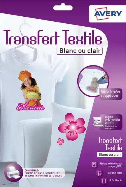 T-SHIRT TRANSFER AVERY C9405-8 A4 8VEL