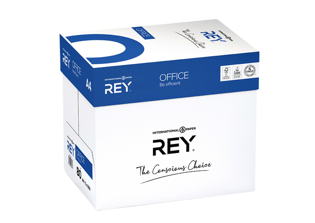 KOPIEERPAPIER REY OFFICE A4 80GR WIT