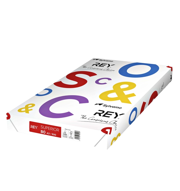 KOPIEERPAPIER REY SUPERIOR A3 80GR WIT