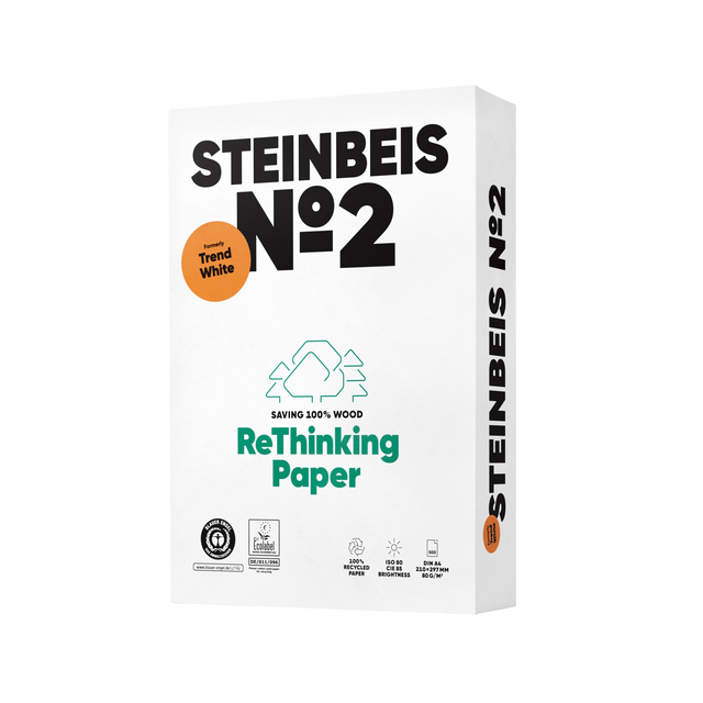 KOPIEERPAPIER STEINBEIS NO2 A4 80GR WIT