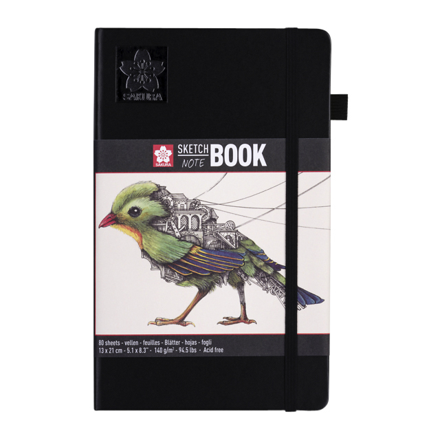 SCHETSBOEK SAKURA 80 WITTE VELLEN