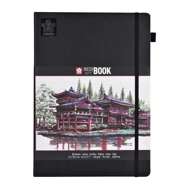 SCHETSBOEK SAKURA 80 WITTE VELLEN