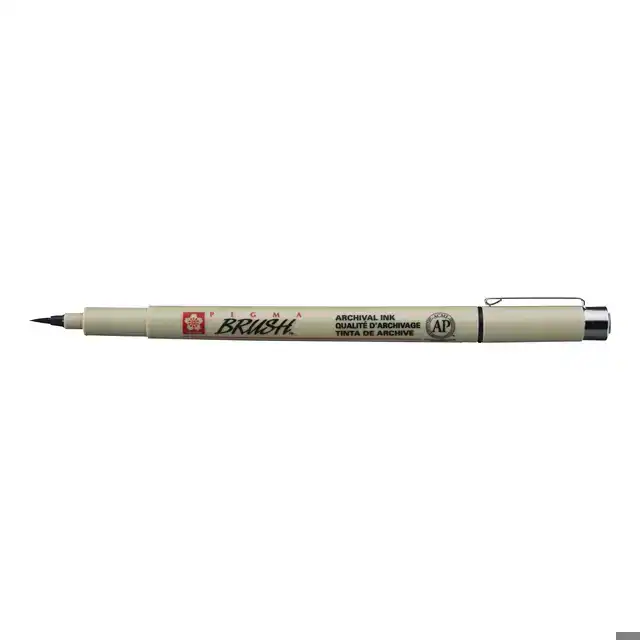 BRUSHPEN SAKURA PIGMA BRUSH ZWART