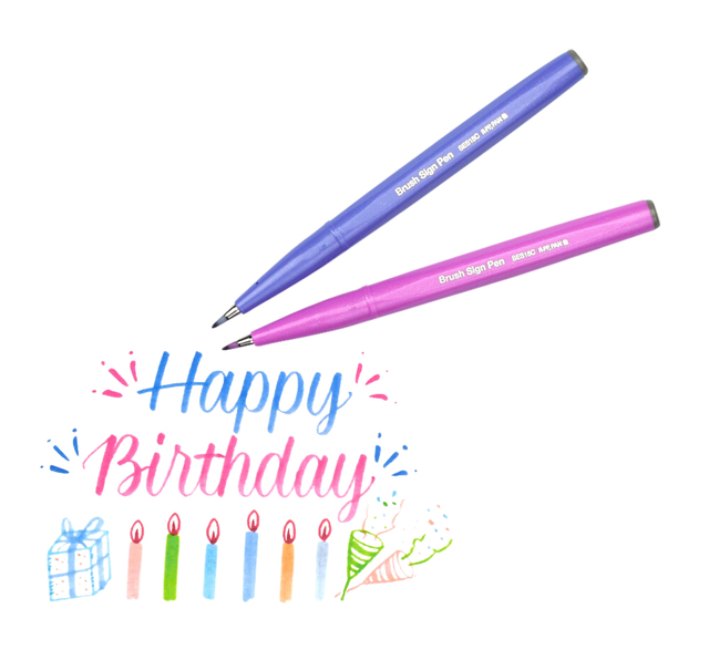 BRUSHPEN PENTEL SIGN SES15C PASTEL