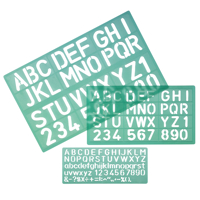 LETTERSJABLOON LINEX SET A 3ST