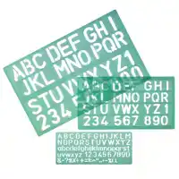 LETTERSJABLOON LINEX SET A 3ST