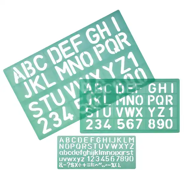 LETTERSJABLOON LINEX SET A 3ST