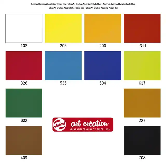 AQUARELVERF TALENS ART CREATION SET 12