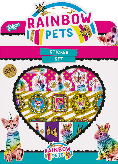STICKERSET TOTUM RAINBOW PETS