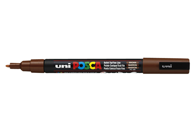 VERFSTIFT POSCA PC3M F BRUIN