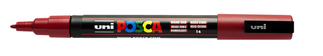 VERFSTIFT POSCA PC3M F DONKERROOD