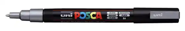 VERFSTIFT POSCA PC3M F ZILVER