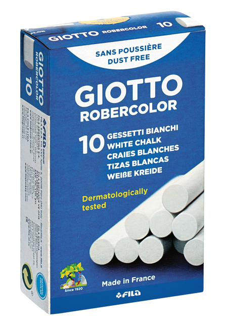 SCHOOLBORDKRIJT GIOTTO WIT DOOS 10