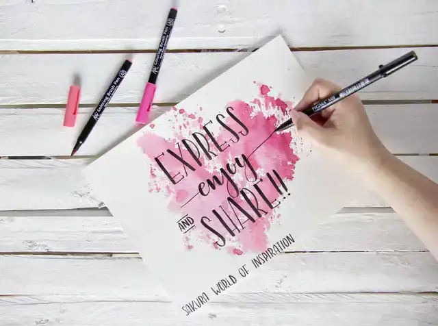 BRUSHPEN SAKURA PIGMA FIJN ZWART