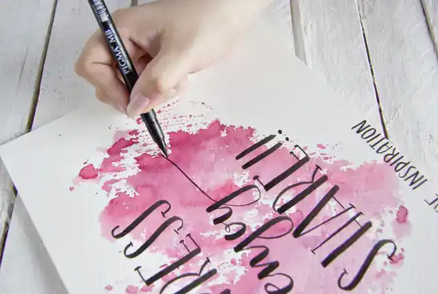 BRUSHPEN SAKURA PIGMA BREED ZWART
