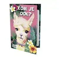 UITNODIGING ALPACA 9X14CM