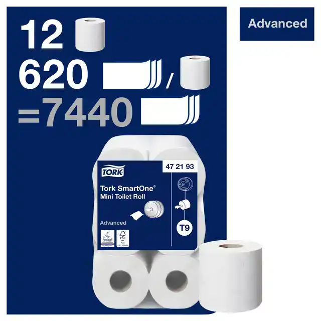 TOILETPAPIER TORK T9 ADVANCED 2LAAGS