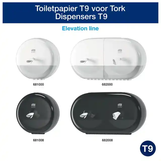 TOILETPAPIER TORK T9 ADVANCED 2LAAGS