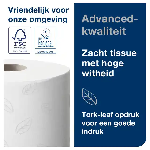 TOILETPAPIER TORK T9 ADVANCED 2LAAGS