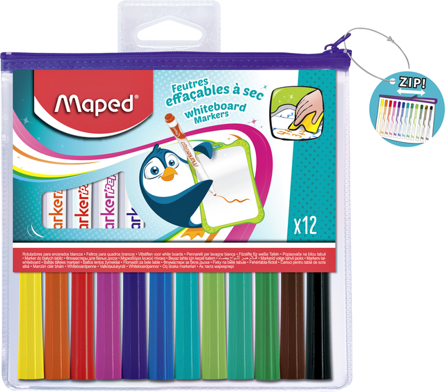 WHITEBOARDMARKER MAPED MARKERPEPS 12ST