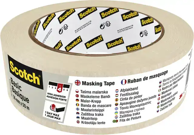AFPLAKTAPE SCOTCH BASIC 36MMX50M BEIGE