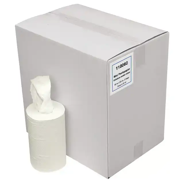 POETSPAPIER MINI 2L 60M WIT