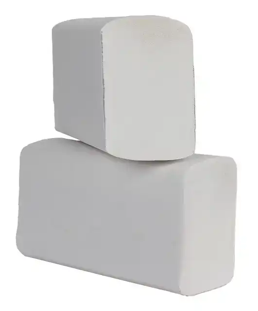 HANDDOEK CLEANINQ I-VOUW 2-LAAGS WIT