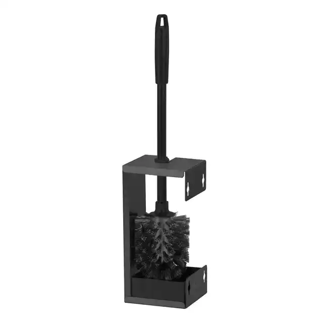 TOILETBORSTELSET QUARTZLINE RVS ZWART