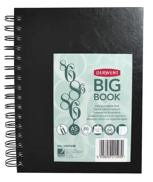 SCHETSBOEK DERWENT BIG BOOK A5 HARDE