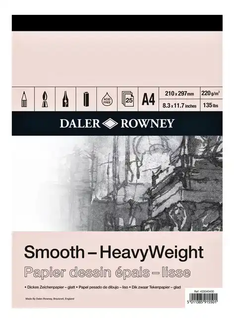 TEKENPAPIER DALER ROWNEY SMOOTH 220GR
