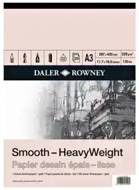 TEKENPAPIER DALER ROWNEY SMOOTH 220GR