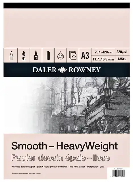 TEKENPAPIER DALER ROWNEY SMOOTH 220GR