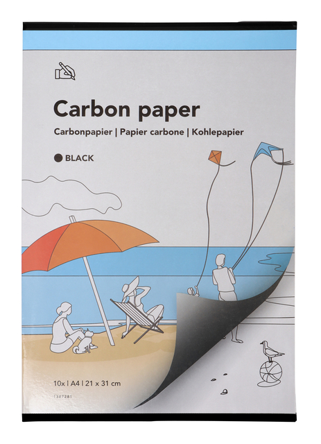 CARBONPAPIER QBASIC A4 21X31CM 10X