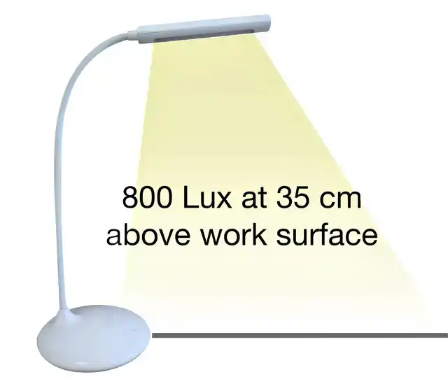 BUREAULAMP UNILUX NELLY LED WIT