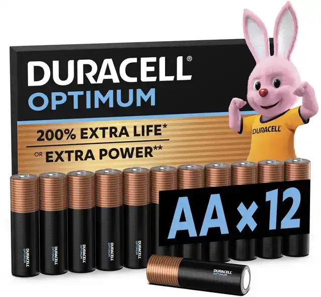BATTERIJ DURACELL OPTIMUM AA 12ST