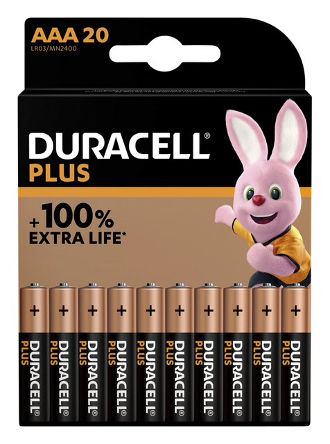 BATTERIJ DURACELL PLUS POWER BOOST 20X