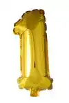 FOIL BALLOON ""1"" GOLD 40 CM