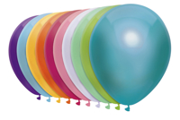 BALLON HAZA UNI 30CM 50 STUKS METALLIC