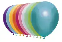 BALLON HAZA UNI 30CM 50 STUKS METALLIC